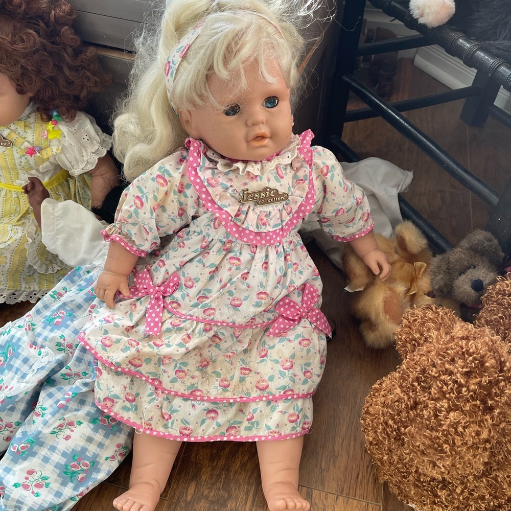 Jessie collection Floral Doll with Pink Accents